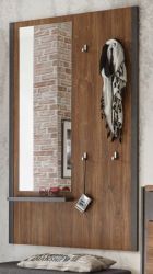 Garderobenpaneel Auburn in Eiche Stirling und Matera grau Wandgarderobe 90 x 138 cm Garderobenpaneel Auburn in Eiche Stirling und Matera grau Wandgarderobe 90 x 138 cm