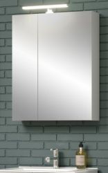 Badezimmer Spiegelschrank Riva in weiß Badschrank 2-türig 60 x 75 cm
