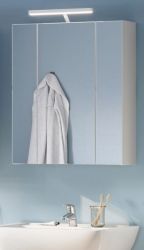 Badezimmer Spiegelschrank Linus in weiß Badschrank 3-türig 60 x 70 cm