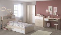 Parisot Kinder- und Jugendzimmer Set 6-teilig Charly9 in Akazie und weiß Parisot Kinder- und Jugendzimmer Set 6-teilig Charly9 in Akazie und weiß