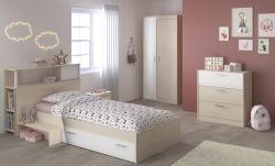 Parisot Kinder- und Jugendzimmer Set 5-teilig Charly16 in Akazie und weiß Parisot Kinder- und Jugendzimmer Set 5-teilig Charly16 in Akazie und weiß