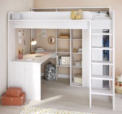 Parisot Hochbett Higher in Kiefer hell Jugendzimmer Bett mit Schreibtisch und Kleiderschrank Parisot Hochbett Higher in Kiefer hell Jugendzimmer Bett mit Schreibtisch und Kleiderschrank