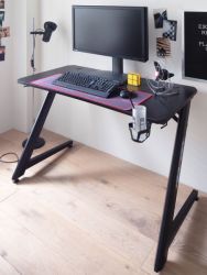 Gamingtisch DX-Racer in schwarz Computertisch 111 x 60 cm Gaming Desk