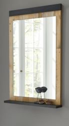 Garderobenspiegel Wandspiegel Flur Spiegel mit Ablage 69 x 84 cm Coast 