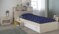 Parisot Kinder- und Jugendzimmer Set 3-teilig Charly Bett 90 x 200 cm, Regal und Nachttisch Parisot Kinder- und Jugendzimmer Set 3-teilig Charly Bett 90 x 200 cm, Regal und Nachttisch
