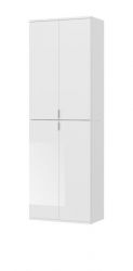 Garderobenschrank SystemX in weiß Hochglanz Schuhschrank 61 x 193 cm Garderobenschrank SystemX in weiß Hochglanz Schuhschrank 61 x 193 cm