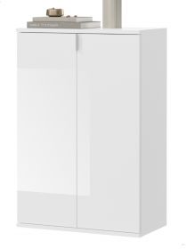 Kommode SystemX in weiß Hochglanz Mehrzweckschrank 61 x 99 cm Kommode SystemX in weiß Hochglanz Mehrzweckschrank 61 x 99 cm