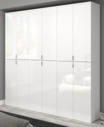 Garderobe SystemX in weiß Hochglanz Mehrzweckschrank 183 x 193 cm Garderobe SystemX in weiß Hochglanz Mehrzweckschrank 183 x 193 cm