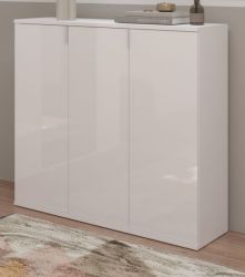 Kommode SystemX in weiß Hochglanz Sideboard Mehrzweckschrank 91 x 99 cm Kommode SystemX in weiß Hochglanz Sideboard Mehrzweckschrank 91 x 99 cm