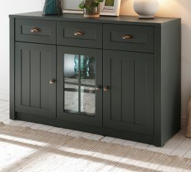 Sideboard Forres in grün Landhaus Kommode 130 x 86 cm Sideboard Forres in grün Landhaus Kommode 130 x 86 cm