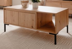 Couchtisch Bastia in Artisan Eiche Beistelltisch 100 x 60 cm Couchtisch Bastia in Artisan Eiche Beistelltisch 100 x 60 cm