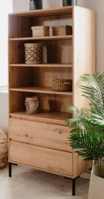 Regal Bastia in Artisan Eiche Regalschrank 78 x 165 cm Regal Bastia in Artisan Eiche Regalschrank 78 x 165 cm