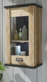 Kche Hngeschrank Stove in Used Wood hell und anthrazit Kchenschrank hngend 50 x 90 cm