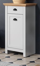 Badezimmer Kommode Landside in grau und Eiche Artisan Landhaus Badschrank 46 x 84 cm Badezimmer Kommode Landside in grau und Eiche Artisan Landhaus Badschrank 46 x 84 cm