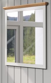 Garderobenspiegel Landside in grau und Eiche Artisan Landhaus Wandspiegel 91 x 89 cm Garderobenspiegel Landside in grau und Eiche Artisan Landhaus Wandspiegel 91 x 89 cm