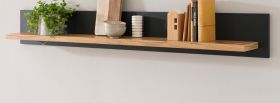 Wandboard Ribera in grau und Wotan Eiche Landhaus Wandregal 150 x 20 cm Wandboard Ribera in grau und Wotan Eiche Landhaus Wandregal 150 x 20 cm