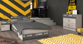 Parisot Kinder- und Jugendzimmer Set 4-teilig Fabric21 in Esche grau und schwarz mit Gamingtisch Parisot Kinder- und Jugendzimmer Set 4-teilig Fabric21 in Esche grau und schwarz mit Gamingtisch