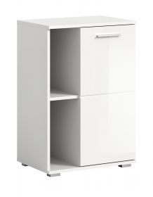 Schuhschrank Grazie in weiß Hochglanz Flurkommode 55 x 79 cm Schuhschrank Grazie in weiß Hochglanz Flurkommode 55 x 79 cm