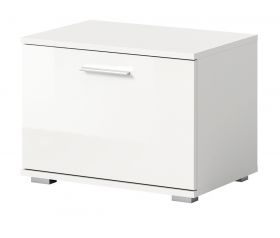 Garderobe Sitzbank Grazie in weiß Hochglanz Flur Garderobenbank 55 x 40 cm Garderobe Sitzbank Grazie in weiß Hochglanz Flur Garderobenbank 55 x 40 cm