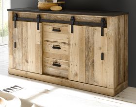 Sideboard Stove in Used Wood hell und anthrazit Kommode 162 x 91 cm Sideboard Stove in Used Wood hell und anthrazit Kommode 162 x 91 cm