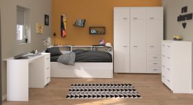 Parisot Kinder- und Jugendzimmer Sleep40 in weiß Komplett-Set 4-teilig Parisot Kinder- und Jugendzimmer Sleep40 in weiß Komplett-Set 4-teilig