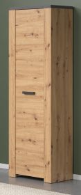 Garderobenschrank Follow in Artisan Eiche und Matera grau Flur Garderobe 62 x 199 cm Garderobenschrank Follow in Artisan Eiche und Matera grau Flur Garderobe 62 x 199 cm