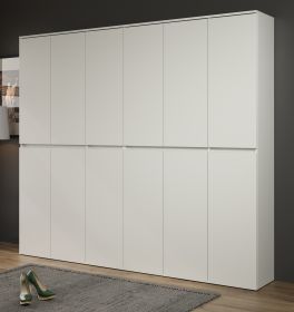 Garderobenschrank Nevada in wei� Schuhschrank 222 x 191 cm