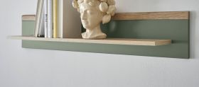 Wandboard Juna in Salbei und Evoke Eiche Wandregal skandinavisch 107 cm Wandboard Juna in Salbei und Evoke Eiche Wandregal skandinavisch 107 cm